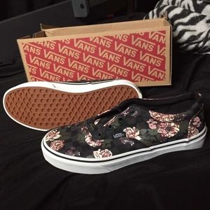 Floral Womens Vans size 5.5